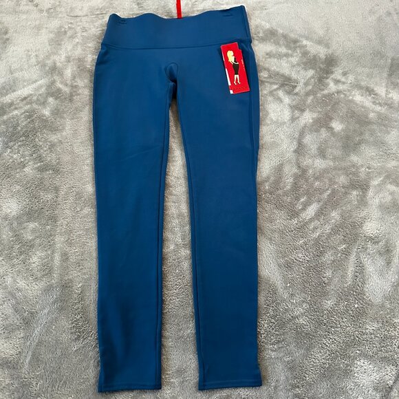 NWT Spanx Structured Leggings Pants Admiral Blue Women's SMALL - Picture 1 of 5